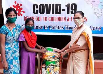 Poděkování za pohotovou pomoc hladovějícím v Indii