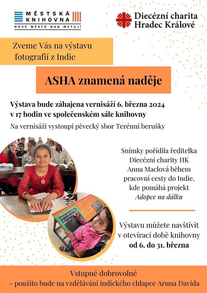 výstava - Asha znamená naděje