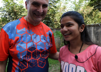 Farář z Letohradu se setkal se studentkou Roshini